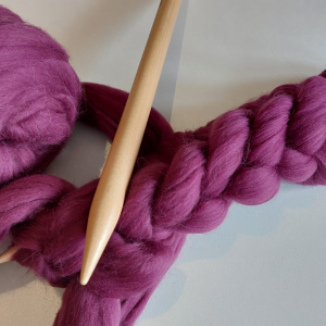 XXL breinaalden 20 mm dik | Hout | Set van 2 stuks